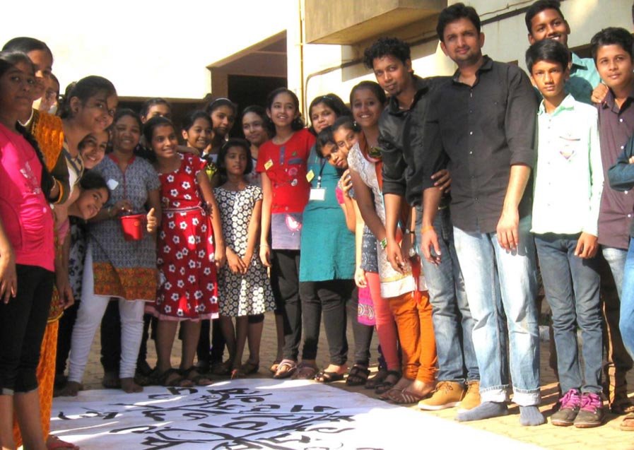 Calligraphy Workshop, Patwardhan School, Ratnagiri, Mumbai

